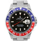 Rolex GMT-Master II PEPSI Blue Red Stainless Steel Oyster NO-HOLES Black 16710
