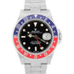 Unpolished Rolex GMT-Master II 16710 40mm Pepsi Red Blue Steel No-Holes Watch