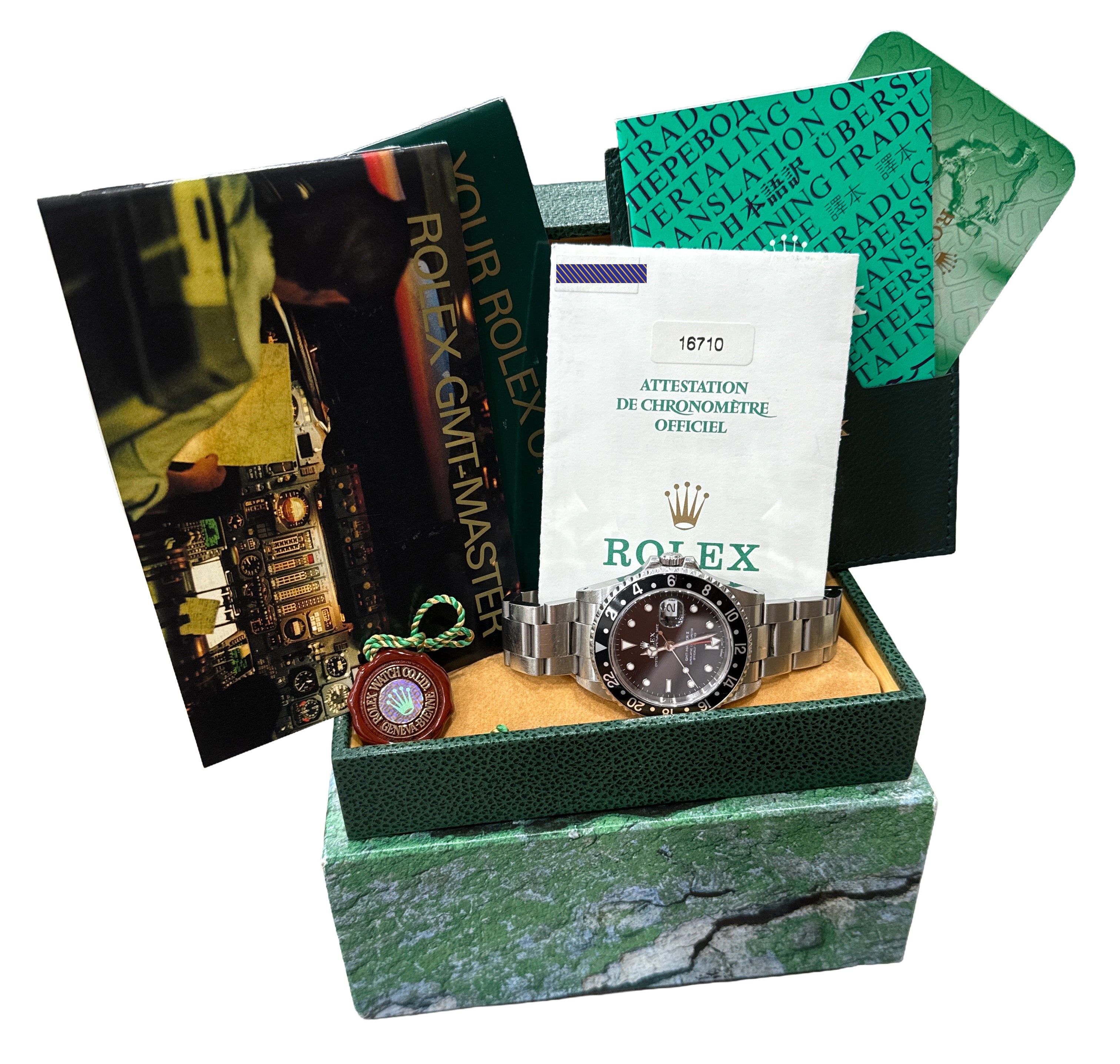 Rolex GMT-Master II Coke 16710 Red Black Bezel 40mm 16710