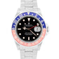 1996 Rolex GMT-Master II 40mm Faded Pepsi Red Blue Stainless Steel Oyster 16710