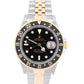PAPERS Rolex GMT-Master II BLACK 18K Yellow Gold Steel JUBILEE 40mm 16713 BOX