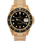 UNPOLISHED 1990 PAPERS Rolex GMT-Master II Black 40mm Yellow Gold 16718 BOX