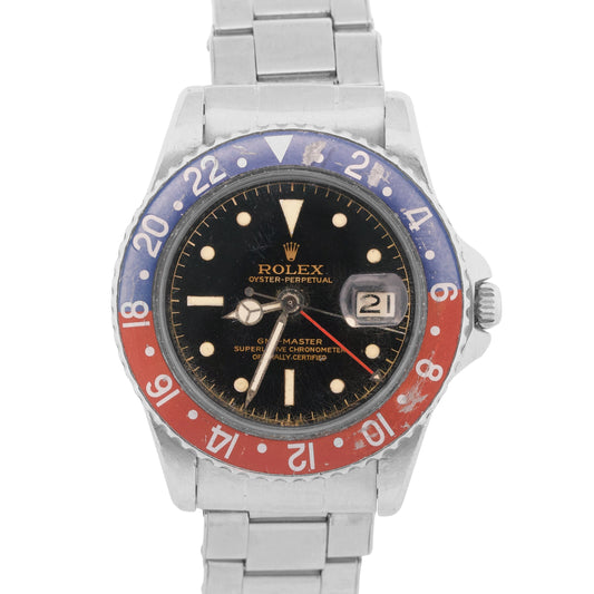 VINTAGE Rolex GMT-Master PEPSI GILT Chapter Ring PCG 50**** SWISS ONLY 40mm 1675
