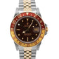1979 Rolex GMT-Master 16753 Root Beer Brown 18K Yellow Gold Steel Jubilee Watch