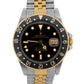 UNPOLISHED Rolex GMT-Master Black 40mm Two Tone 18K Yellow Gold JUBILEE 16753