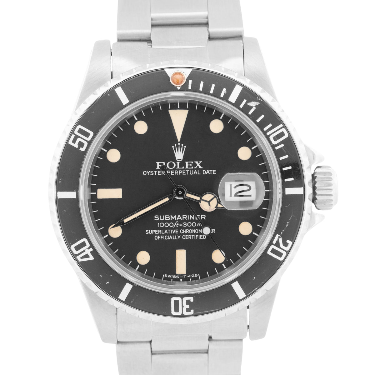 2026 RSC VINTAGE 1982 Rolex Submariner Date MATTE BLACK 40mm Steel Oyster 16800