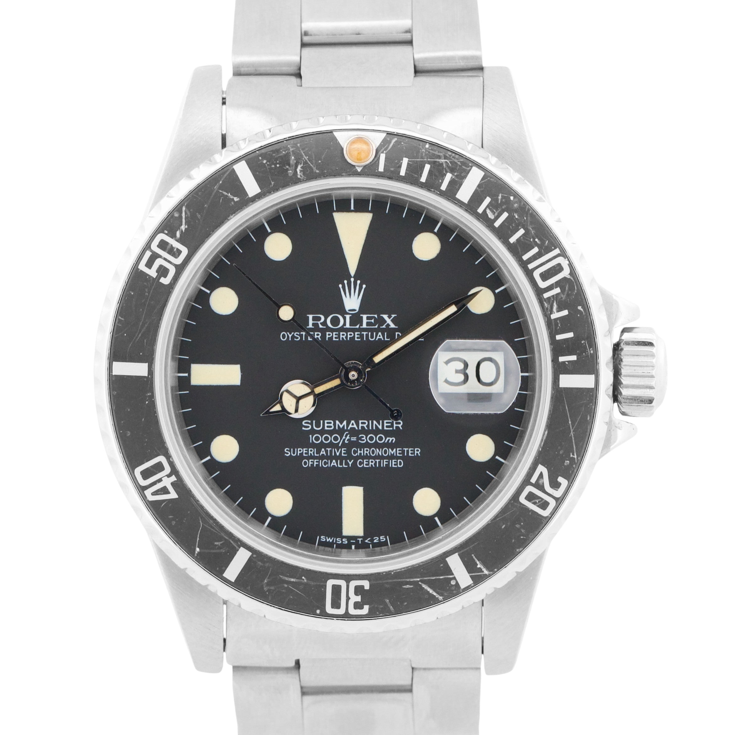 VINTAGE 1981 Rolex Submariner Date Black MATTE DIAL 16800 40mm