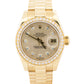 Rolex DateJust President FACTORY SILVERED DIAMOND 26mm 18K Yellow Gold 179138