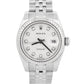 Rolex DateJust 26mm SILVER JUBILEE DIAMOND Stainless Steel 18K White Gold 179174