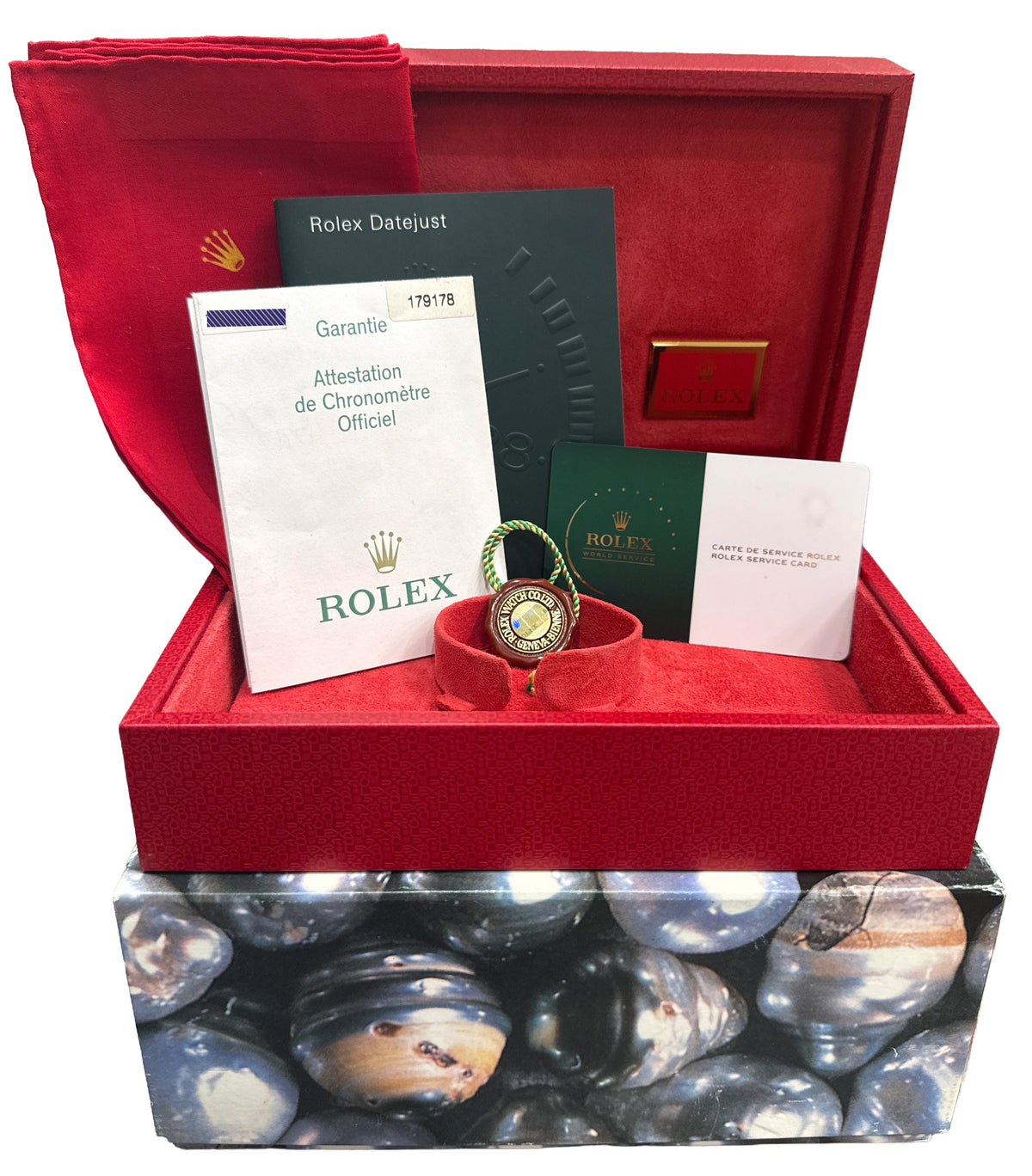 2022 RSC Rolex DateJust 179178 Champagne Diamond 18K Jubilee 26mm Box Papers
