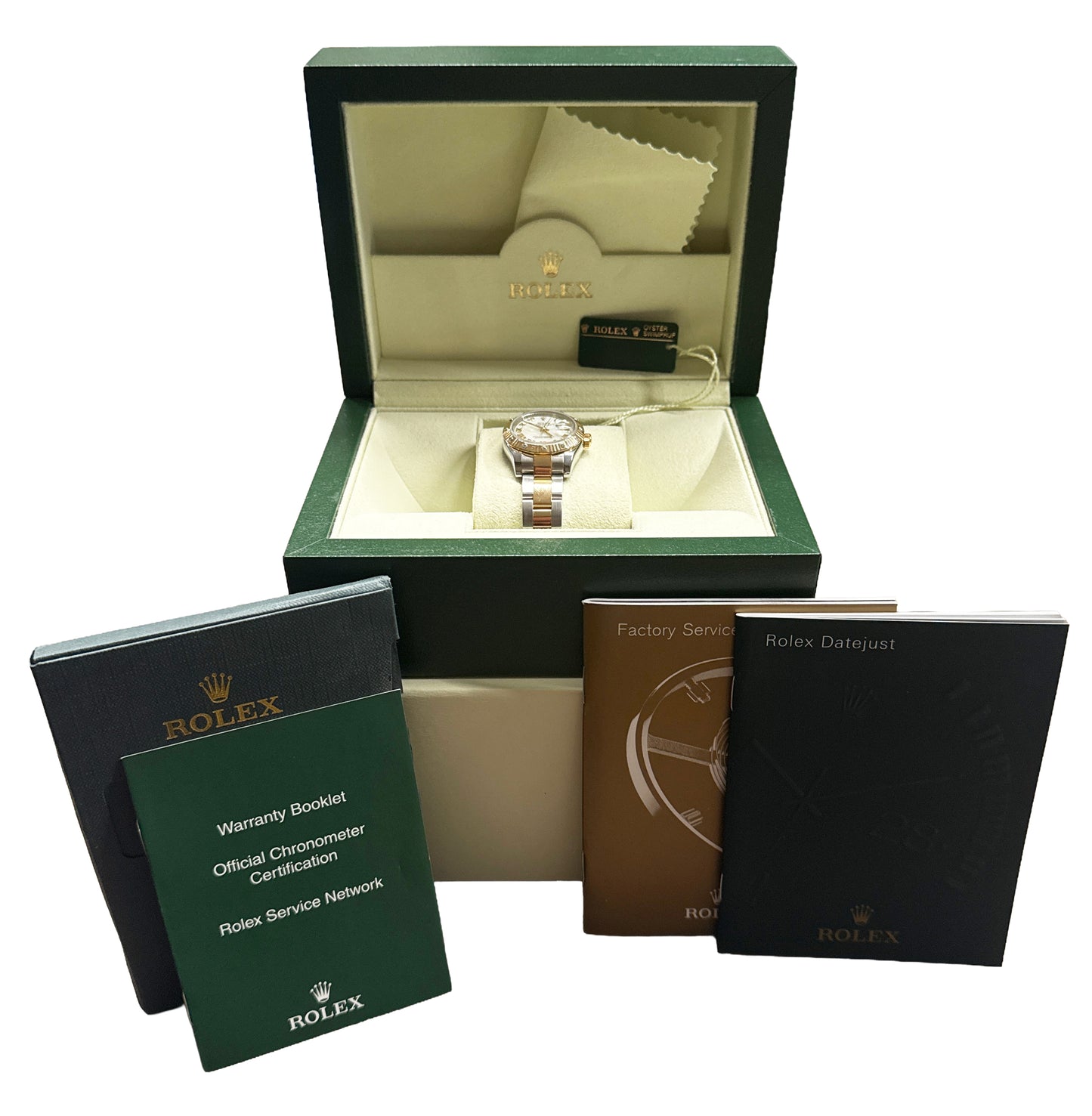 Rolex DateJust 26mm MOP ROMAN DIAMOND 18K Gold Steel OYSTER 179313 Watch BOX