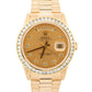 VINTAGE Rolex Day-Date President CHAMPAGNE DIAMOND 36mm 18K Yellow Gold 18038