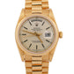 VINTAGE 1982 Rolex Day-Date President SILVER 36mm 18K Yellow Gold 18038 Watch