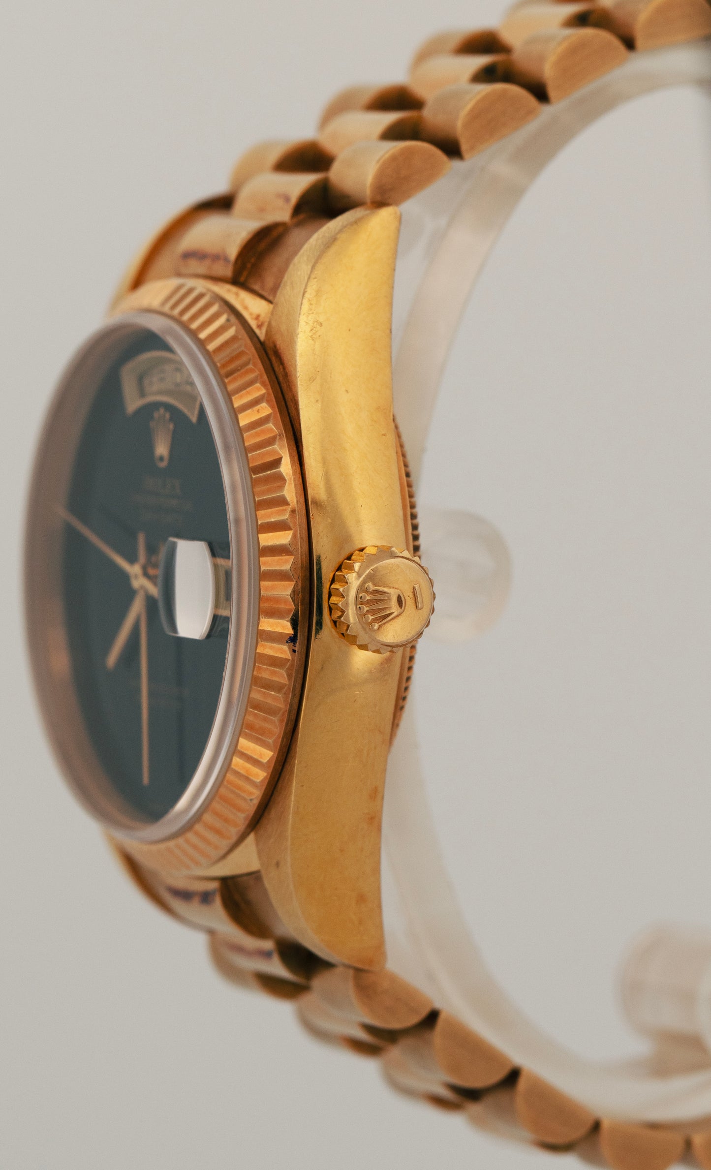 UNPOLISHED PAPERS Rolex Day-Date President FACTORY ONYX 18K Gold 36mm 18038 BOX