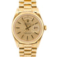 1978 Rolex Day-Date President CHAMPAGNE Fluted 36mm 18K Yellow Gold Watch 18038