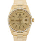 Rolex Day-Date President CHAMPAGNE 36mm DIAMOND BEZEL 18K Yellow Gold Watch 1803
