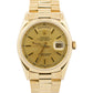Rolex Day-Date President CHAMPAGNE 36mm 18K Yellow Gold Fluted 18238 Watch