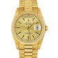 UNPOLISHED Rolex Day-Date President CHAMPAGNE 18K Yellow Gold 36mm Fluted 18238