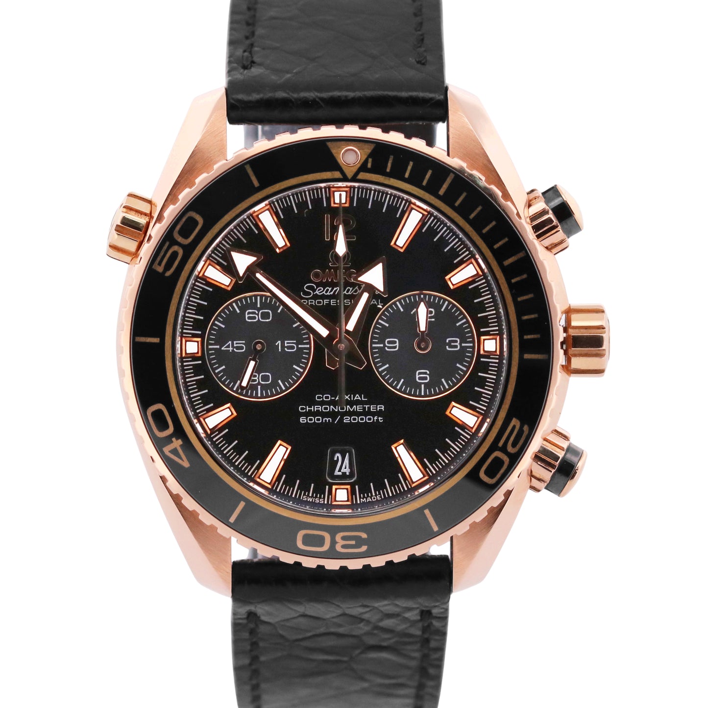 2024 PAPERS Omega Seamaster Planet Ocean 600M 18K GOLD 232.63.46.51.01.001 BOX