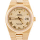 VINTAGE Rolex OysterQuartz Day-Date CREAM ROMAN 36mm 18K Yellow Gold Watch 19018