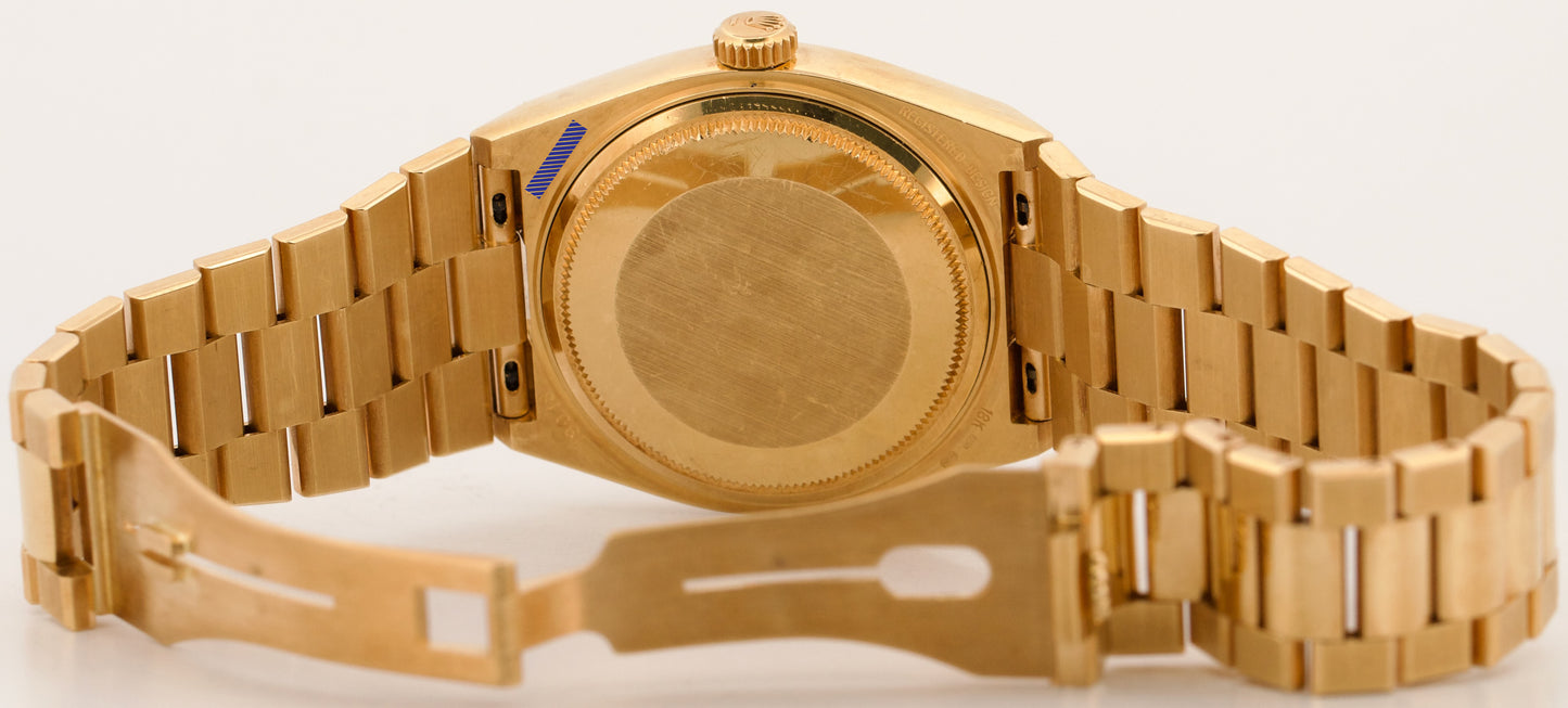 UNPOLISHED 2026 RSC Rolex OysterQuartz Day-Date CHAMPAGNE 36mm 18K Gold 19018