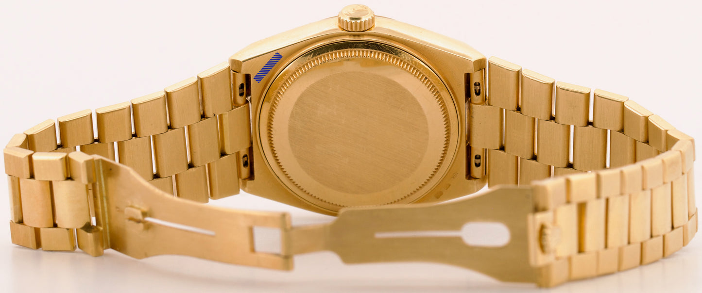 1984 PAPERS Rolex OysterQuartz Day-Date President CHAMPAGNE DIAMOND 19018 BOX
