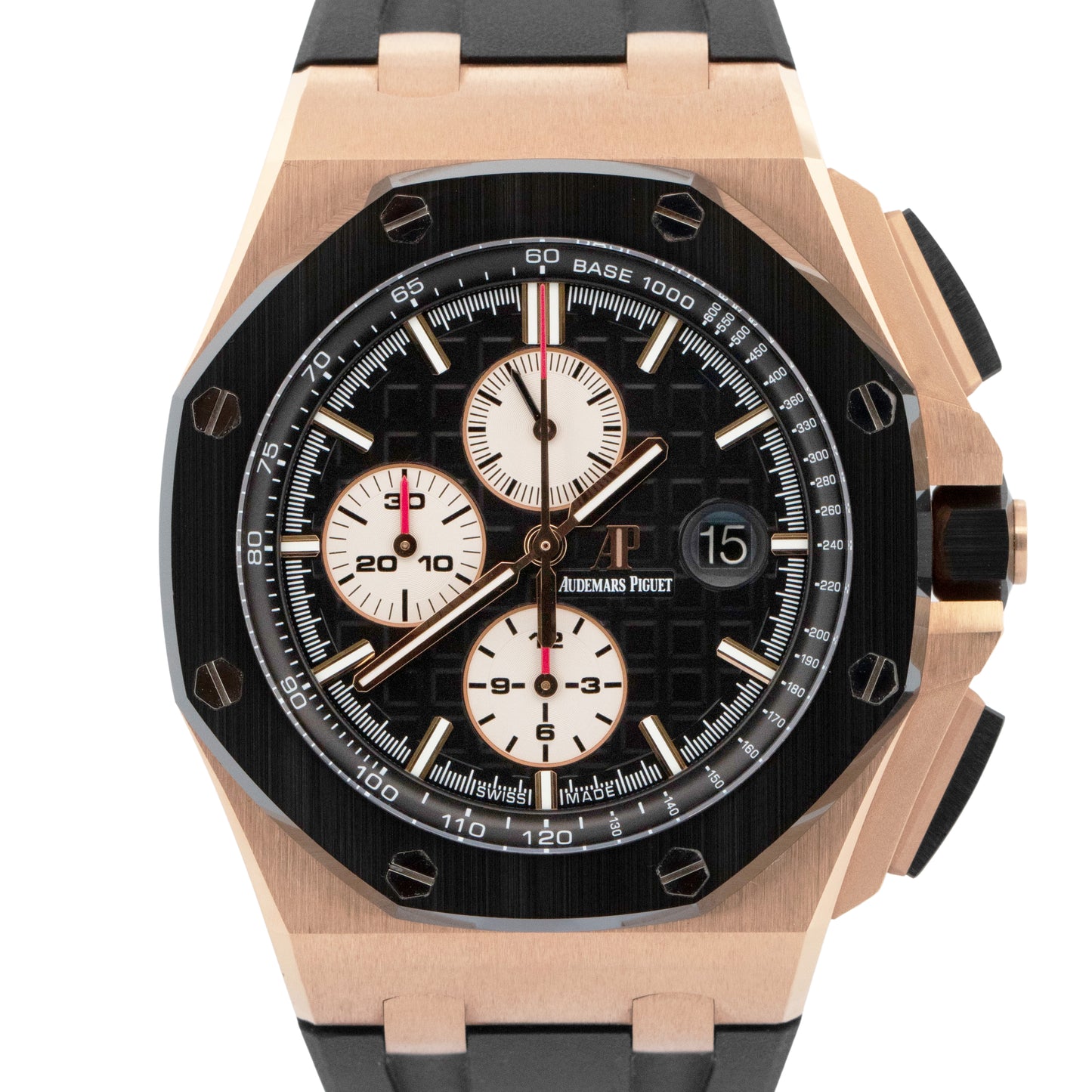 UNPOLISHED PAPERS Audemars Piguet Royal Oak Offshore 18K Rose 44mm 26401RO BOX