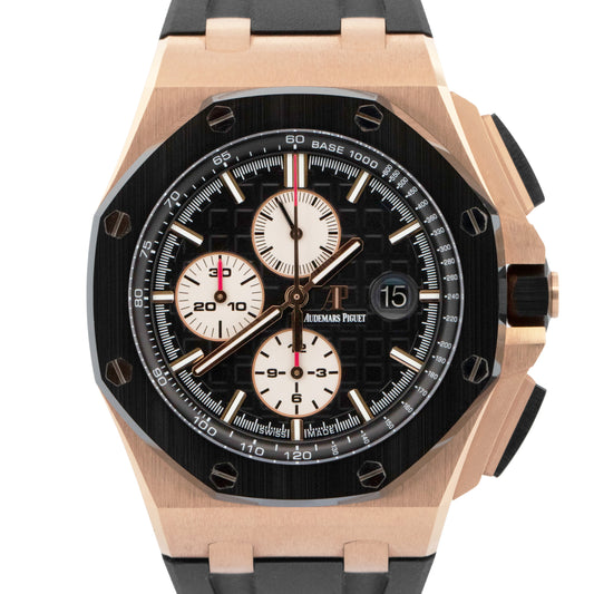 UNPOLISHED PAPERS Audemars Piguet Royal Oak Offshore 18K Rose 44mm 26401RO BOX
