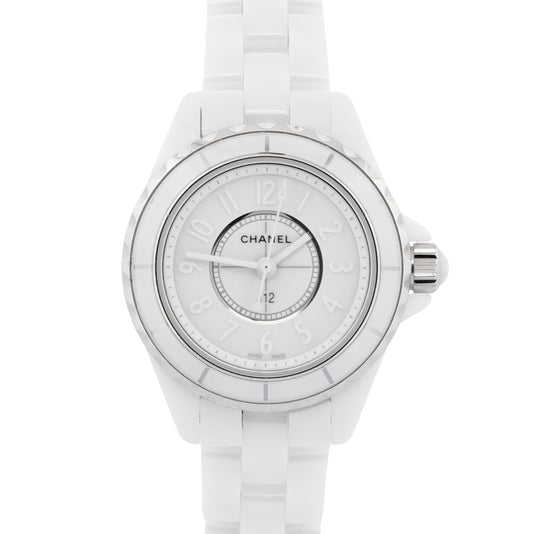 NEW UNWORN PAPERS Chanel J12 White Ceramic H3705 29mm Quartz Limited Watch BOX