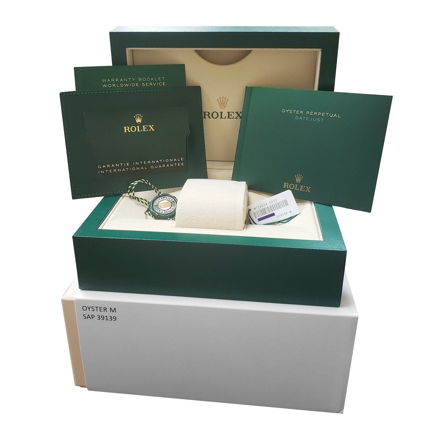 NEW AUG 2023 Rolex DateJust 41 PAPERS Wimbledon Fluted Watch Jubilee 126334 B+P