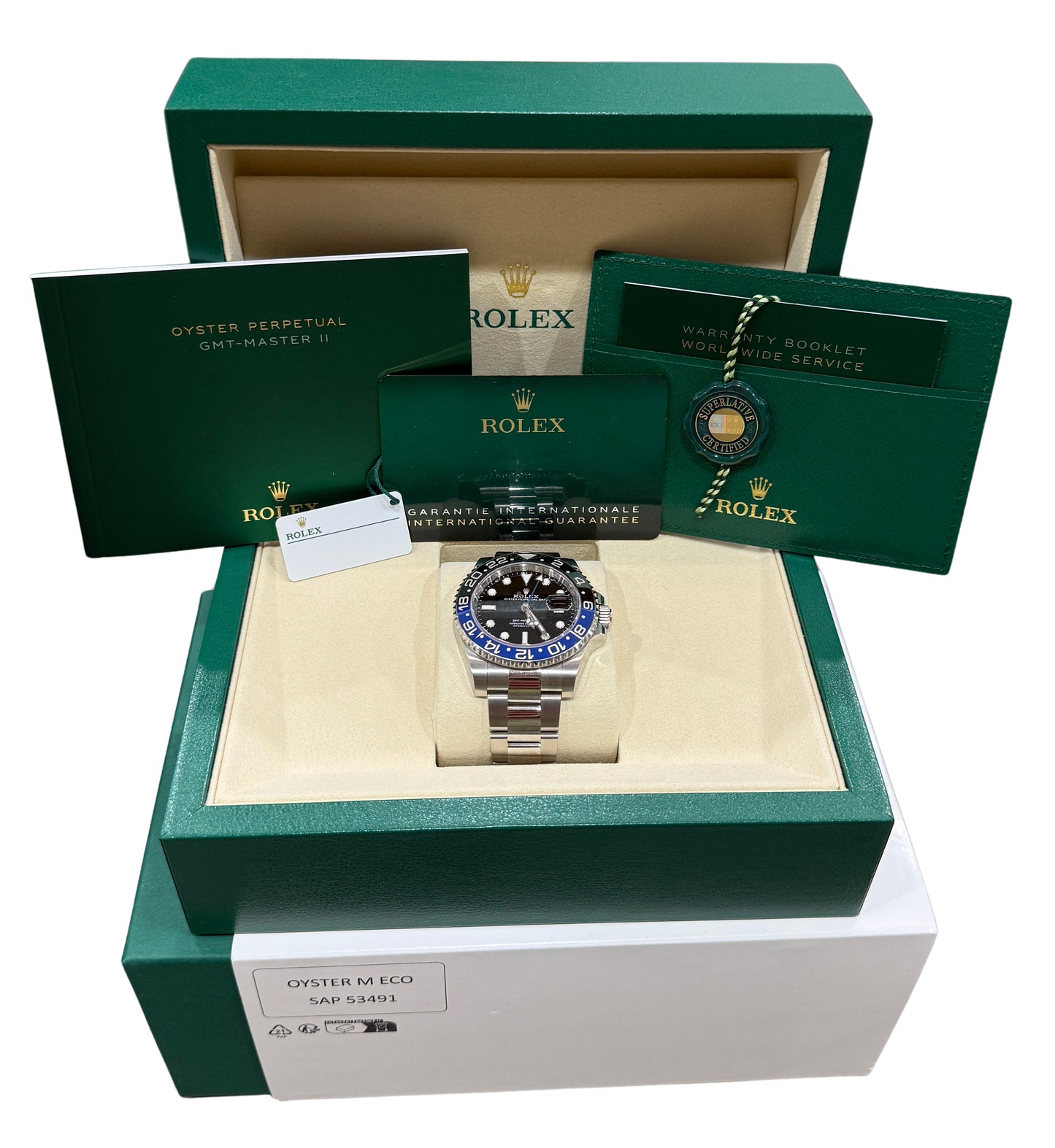 2025 Rolex GMT-Master II 126710 BLNR Batman Blue 40mm Oyster Steel Box Papers