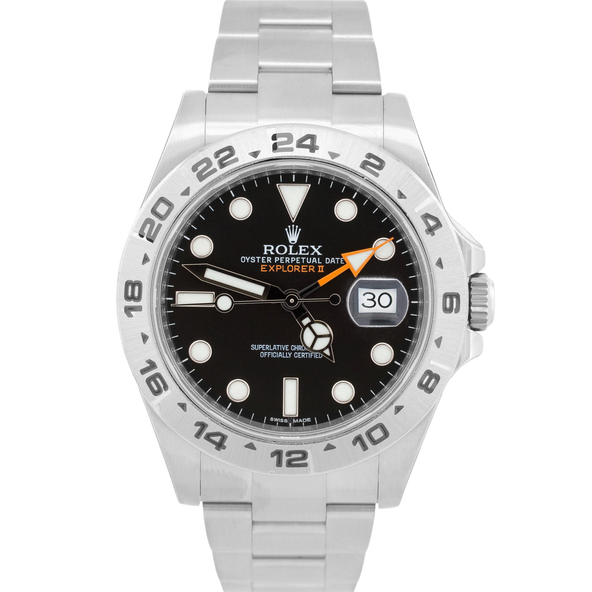 NOS Stickered Rolex Explorer II 216570 Black Stainless Steel 42mm Box Papers