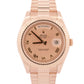2015 PAPERS Rolex Day-Date II President 41mm PINK ROMAN 18K Rose Gold 218235 BOX