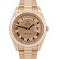 PAPERS Rolex Day-Date II 41mm President CONCENTRIC PINK Roman 18K 218235 BOX