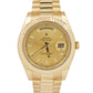 MINT PAPERS Rolex Day-Date II 41mm CHAMPAGNE 18K Yellow Gold Fluted 218238 BOX