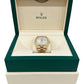 Rolex Day-Date II President 41mm SILVER ROMAN 18K Yellow Gold Watch 218238 BOX
