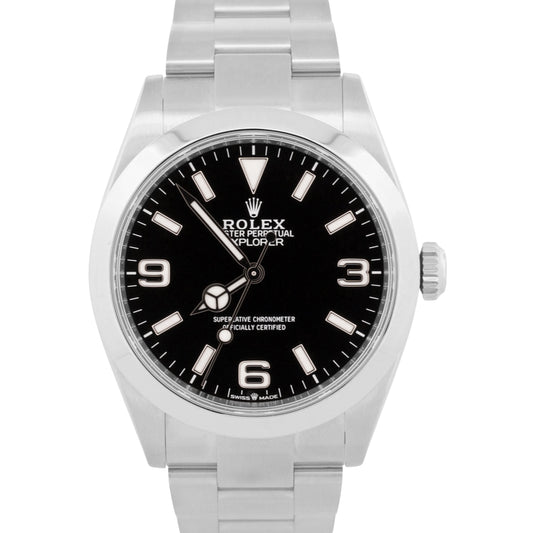2024 PAPERS Rolex Explorer I BLACK Stainless Steel 40mm 224270 Watch BOX