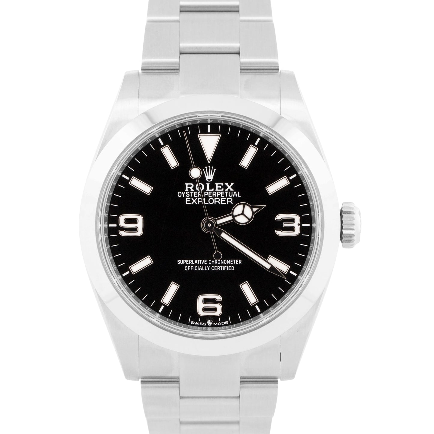 New 2026 Rolex Explorer 40mm Black Stainless Steel 224270 Watch Box Papers