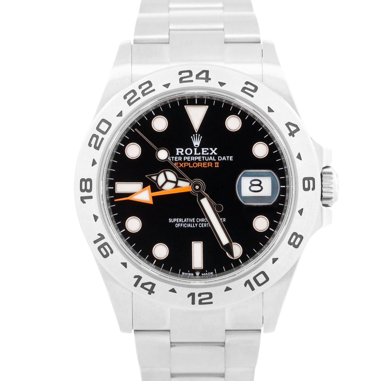 2022 NEW PAPERS Rolex Explorer II 42mm BLACK Stainless Steel Watch 226570 BOX