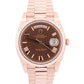 PAPERS Rolex Day-Date President 40mm CHOCOLATE ROMAN Brown 18K Gold 228235 BOX