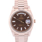 Rolex Day-Date President 40mm FACTORY CHOCOLATE BAGUETTE 18K Gold 228235 BOX