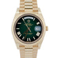 2025 Rolex Day-Date President 228238 18K Gold Green Ombre Roman 40mm Box Papers