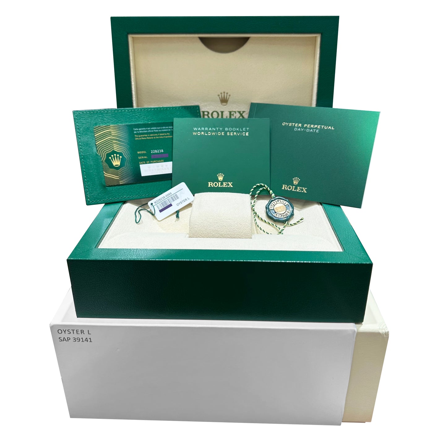 BRAND NEW 2024 Rolex Day-Date President 40mm GREEN OMBRE 18K Gold 228238 BOX