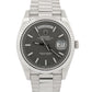 MINT PAPERS Rolex Day-Date President GRAY TAPESTRY 18K Gold 40mm 228239 BOX