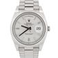 2024 Rolex Day-Date President 228239 Silver Baguette Diamond 18K 40mm Box Papers