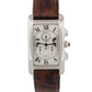 Cartier Tank Americaine 2312 W2603356 18K Ivory Roman 26mmX45mm Quartz Watch