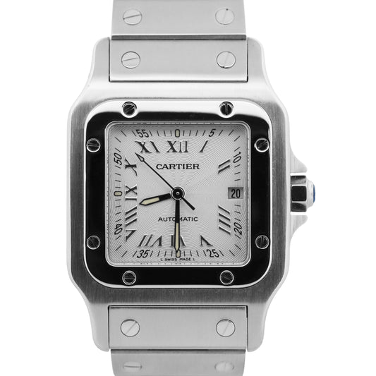 Cartier Santos Galbee 29mm SILVER ROMAN Stainless Steel Automatic 2319 W20055D6