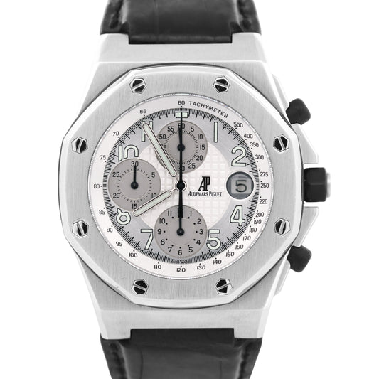 Audemars Piguet Royal Oak Offshore SILVER Stainless Steel 42mm 25770ST Watch