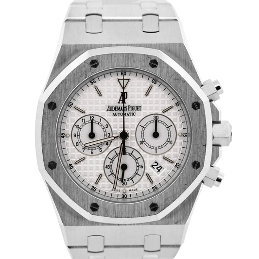 Audemars Piguet Royal Oak Chronograph WHITE Stainless 39mm 25860ST.OO.1110ST.05
