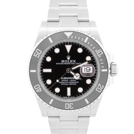 2021 PAPERS Rolex Submariner Date 41mm BLACK Stainless Ceramic 126610 LN BOX